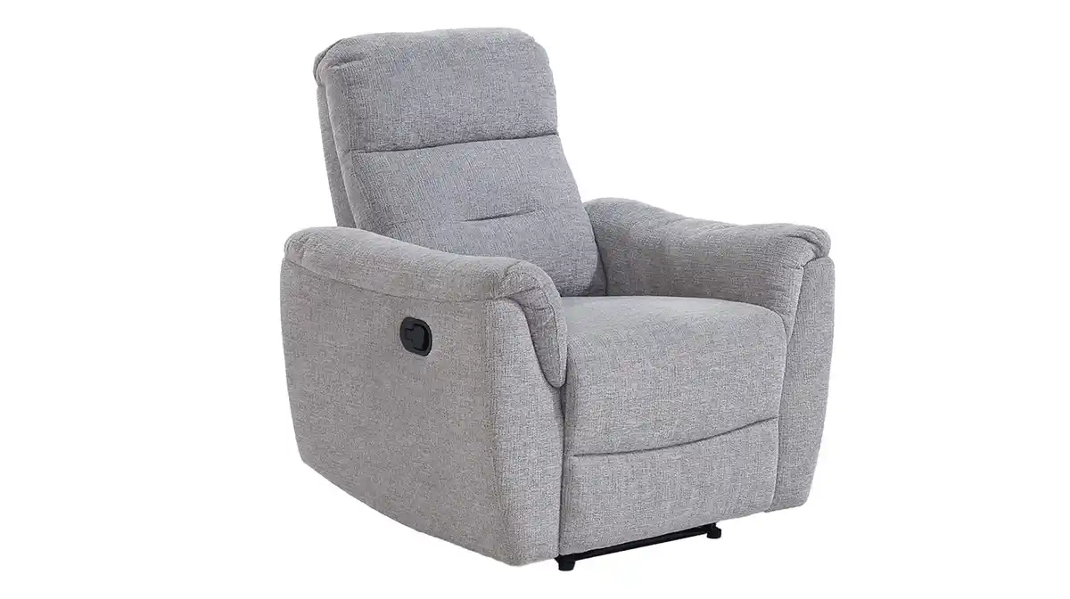 Bild 1 von Fernsehsessel grau Chenille mit Relaxfunktion - UTAH