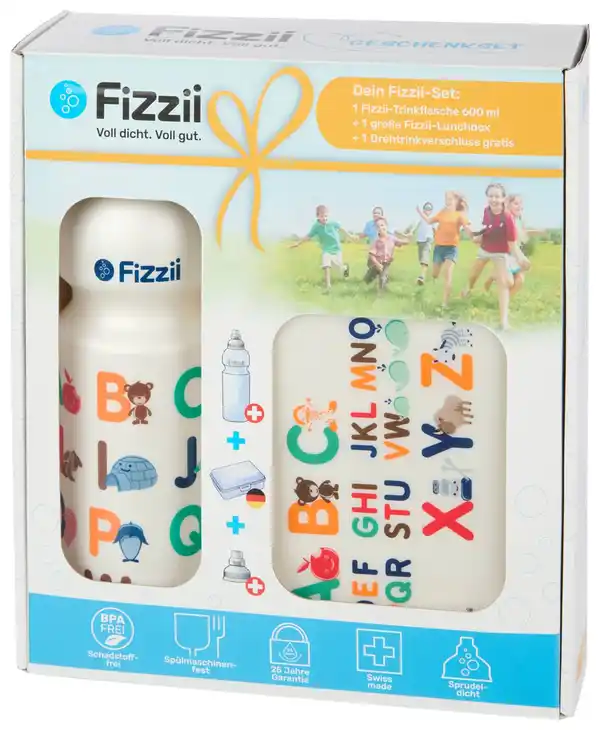 Bild 2 von FIZZII Geschenkset »Brotbox + Trinkflasche«, 3-teilig