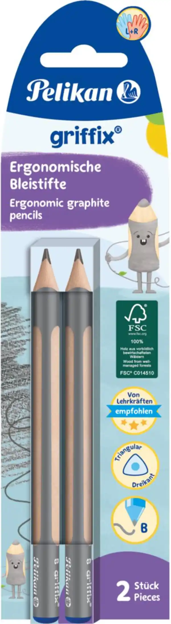 Bild 1 von PELIKAN Bleistifte »griffix«, 2-St.-Packg.