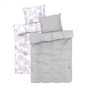 LIV&BO® Polycotton-Bettwäsche-Set ca. 155 x 220 cm, 2-teilig