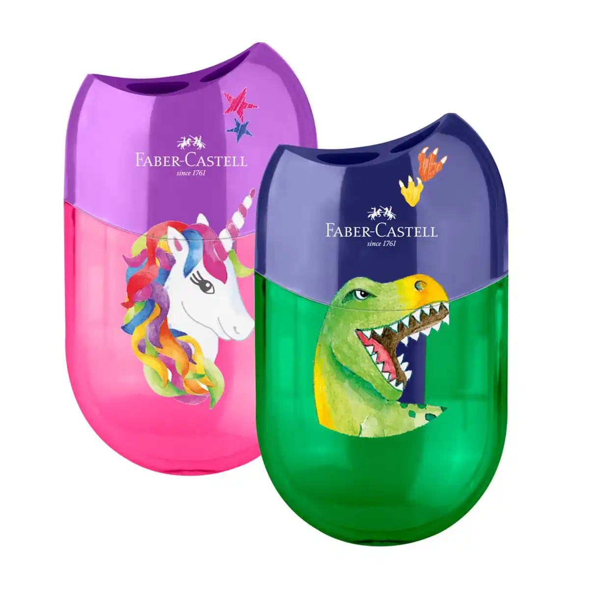 Bild 1 von FABER-CASTELL Doppelspitzdose »Dino« oder »Einhorn«