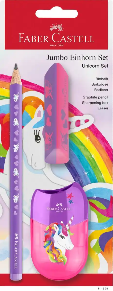 Bild 1 von FABER-CASTELL Jumbo-Schreibset »Einhorn«, 3-teilig