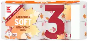 K-CLASSIC Toilettenpapier Soft Limited Edition »Sommer«, Packg. = 8 x 180 Blatt