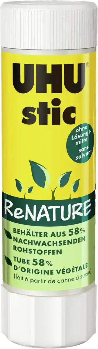 Bild 1 von UHU Klebestift »ReNATURE«, 40-g-Packg.