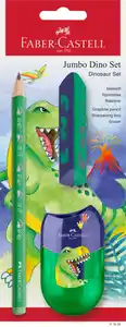 FABER-CASTELL Jumbo-Schreibset »Dino«, 3-teilig