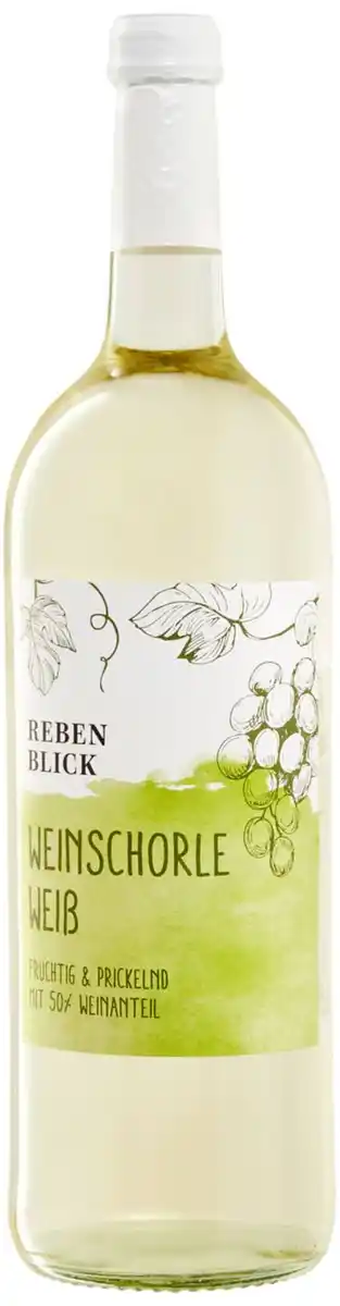 Bild 1 von REBENBLICK Weinschorle Weiß oder Rosé, 1-l-Fl.