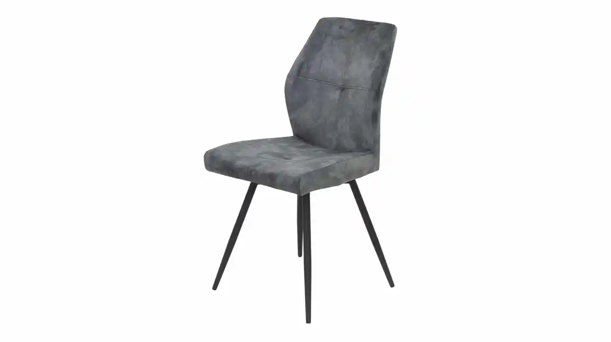 Bild 1 von Polsterstuhl anthrazit Metallgestell - Microfaser - drehbar - ALLY