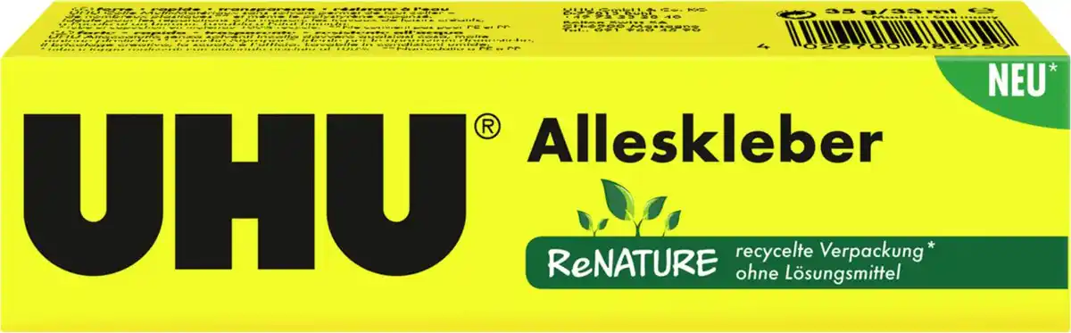 Bild 1 von UHU Alleskleber »ReNATURE«, 35-g-Packg.