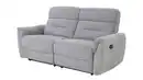 Bild 1 von Einzelsofa 3-Sitzer Chenille grau 194 cm - Relaxfunktion - UTAH