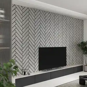 Home Deluxe Akustikpaneel Fischgrätenoptik VEGA Grey Oak 6er Set - 80 x 40 cm