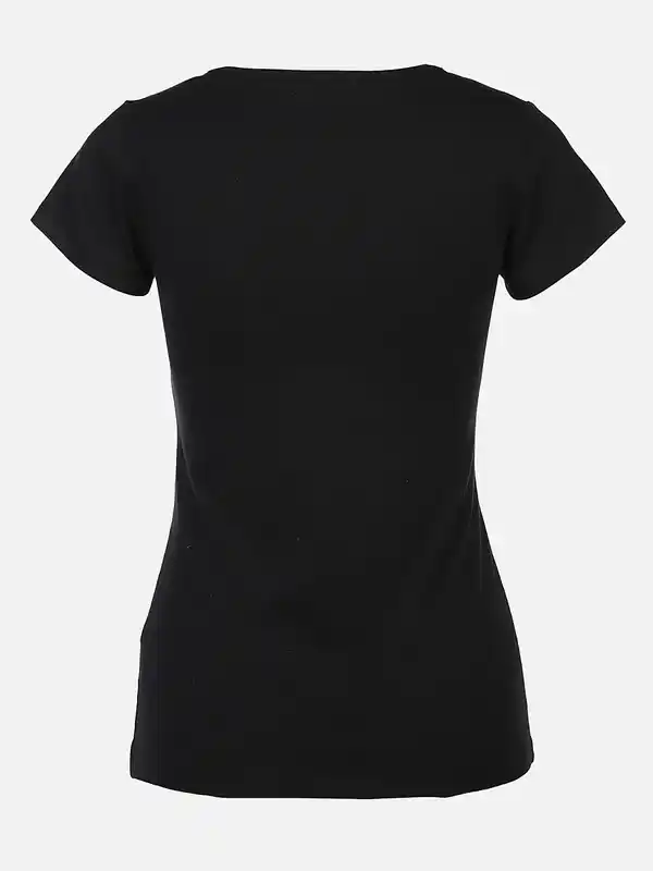 Bild 2 von Damen T-Shirt mit Trachtenmotiv Schwarz