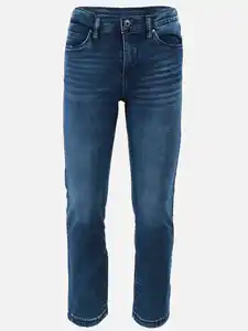 Jungen Jeans mit wärmender Innenseite Blau