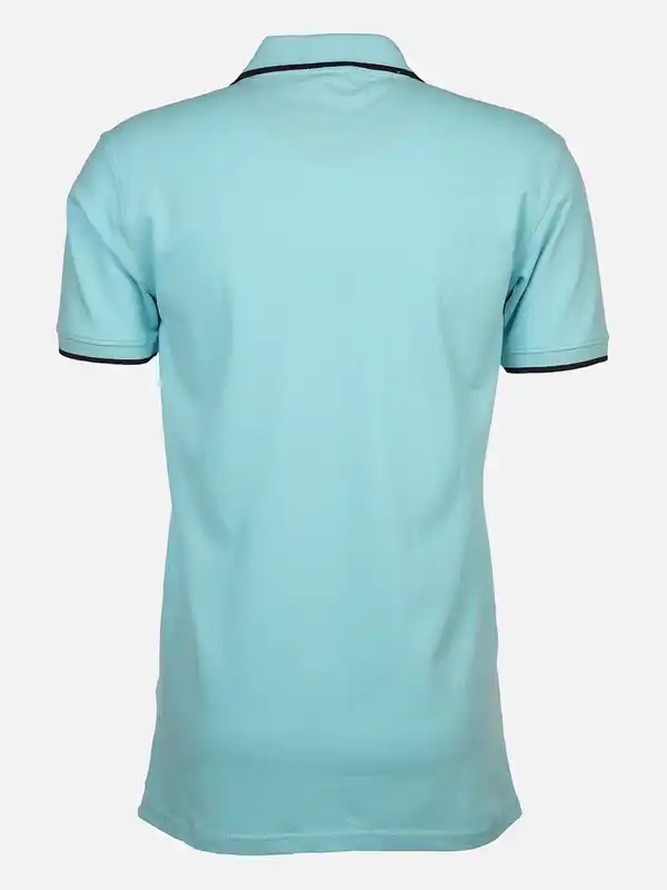 Bild 2 von Herren Poloshirt mit Stickerei Blau