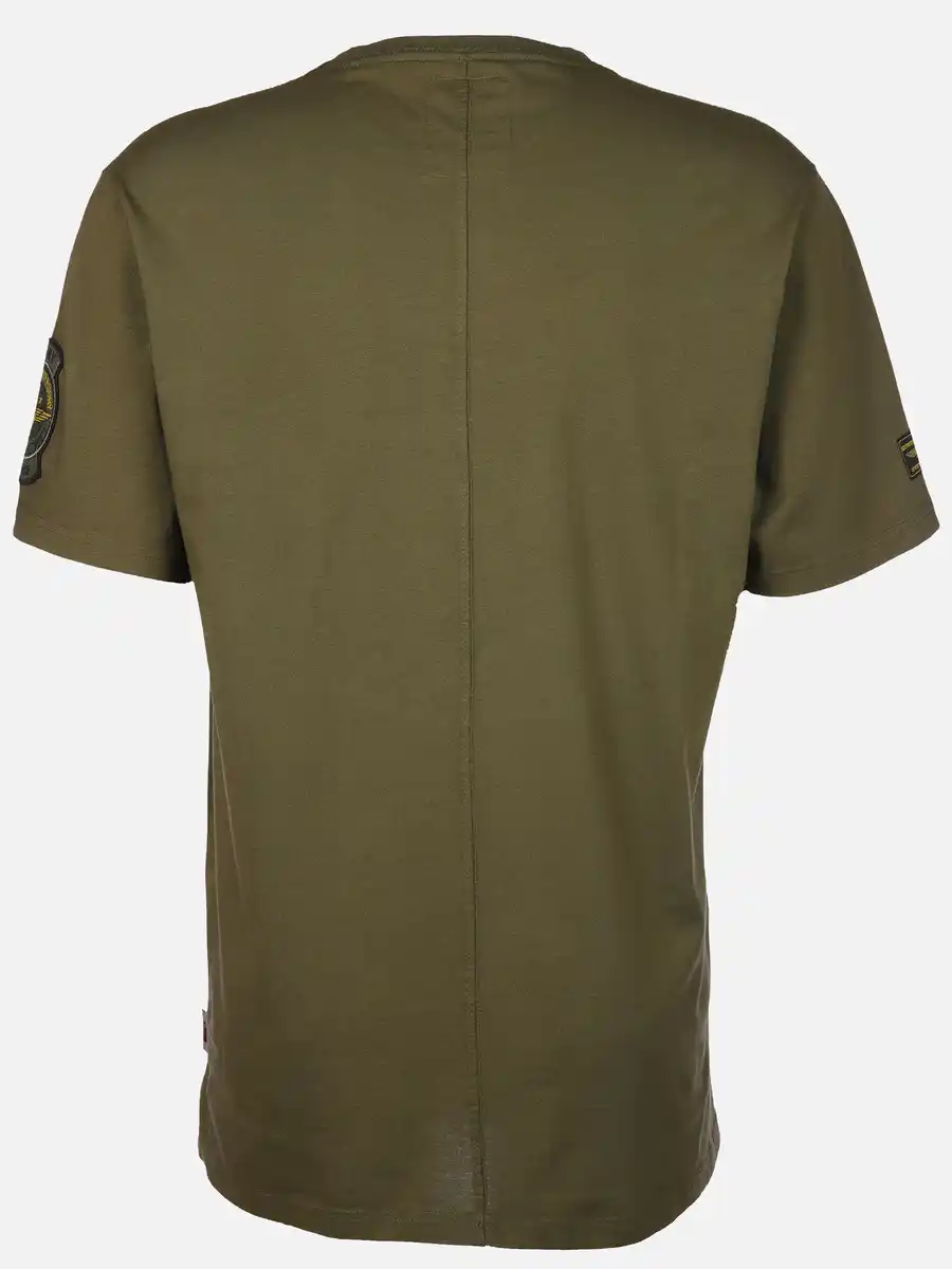 Bild 2 von Herren T-Shirt mit auffälligem Print Oliv