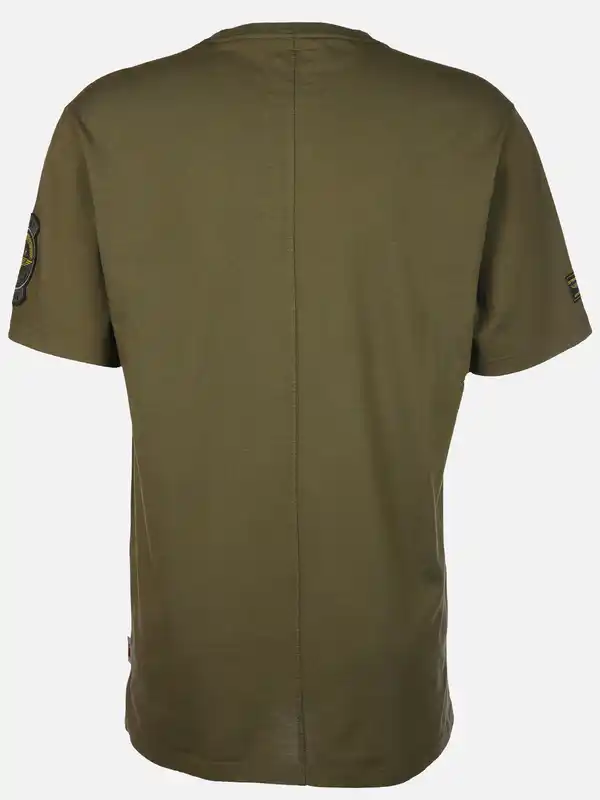 Bild 2 von Herren T-Shirt mit auffälligem Print Oliv