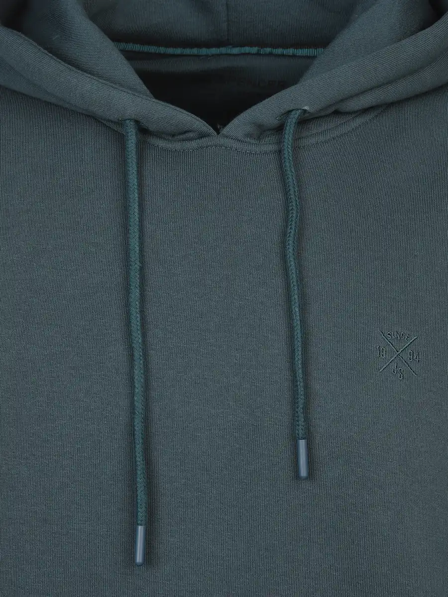 Bild 3 von Herren Hoodie mit Kängurutasche Türkis