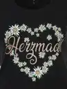 Bild 4 von Damen T-Shirt mit Trachtenmotiv Schwarz