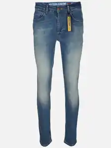 Herren Jeans in heller Waschung Blau