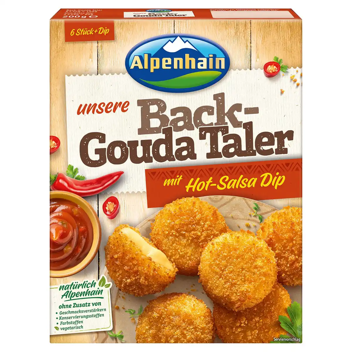 Bild 1 von ALPENHAIN Back-Käse 200 g, Back-Gouda