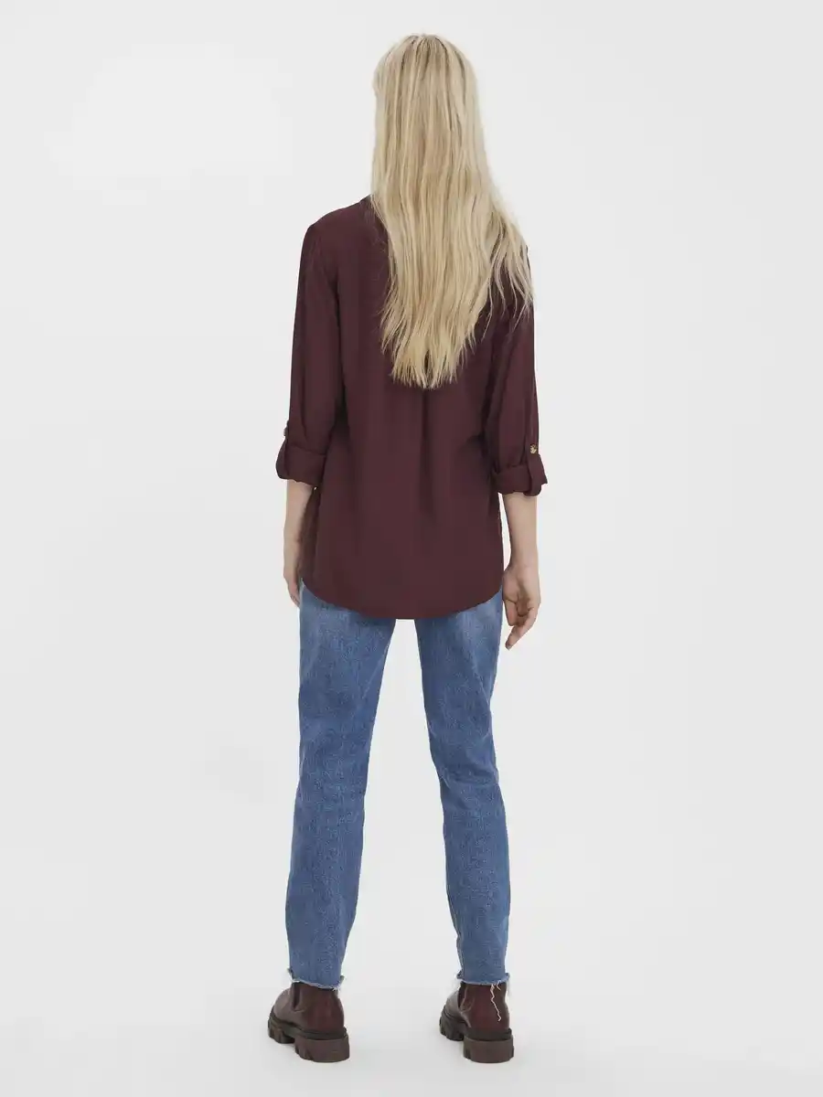 Bild 2 von Vero Moda VMBUMPY L/S SHIRT NEW Bluse Rot