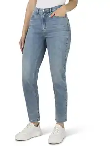 Damen Hose Tapered Fit Beige