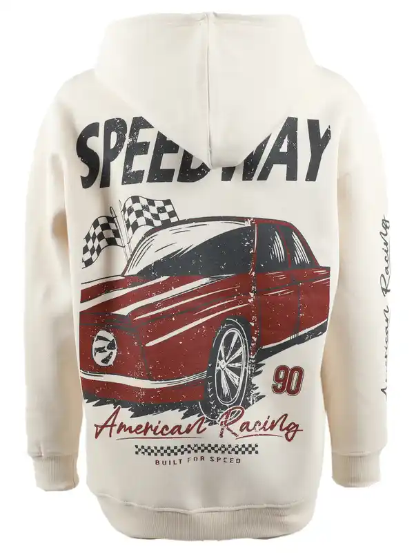 Bild 2 von Jungen Hoodie mit Front-und Backprint Beige