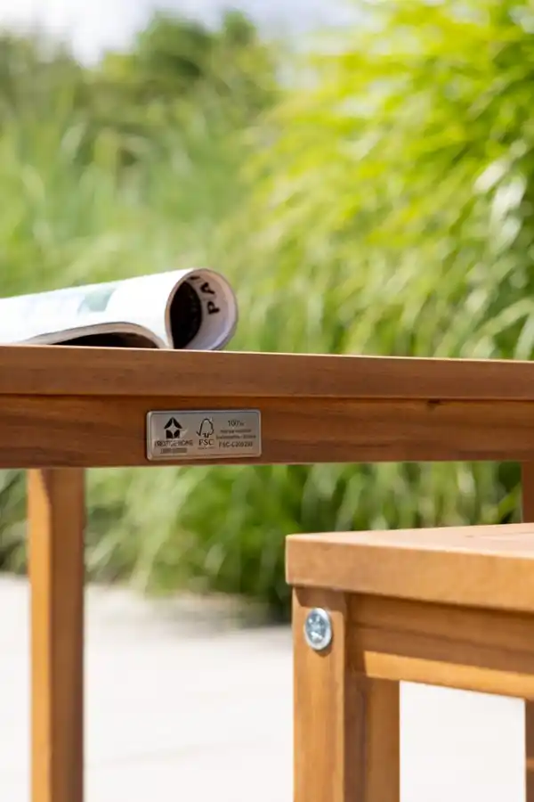 Bild 4 von 2er Beistelltische für Sofa aus Akazienholz – Braun