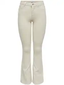 Damen Flared Fit Jeans ONLBLUSH Weiß
