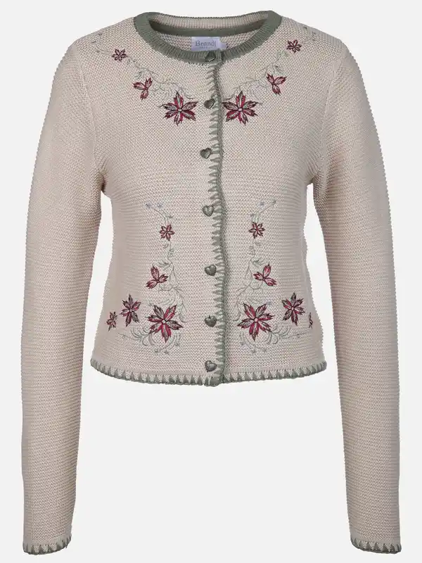Bild 1 von Damen Janker mit hübscher Stickerei Beige