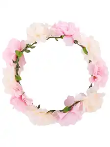 Hailys Tracht SI44SI Haarband mit Blumen Rosa