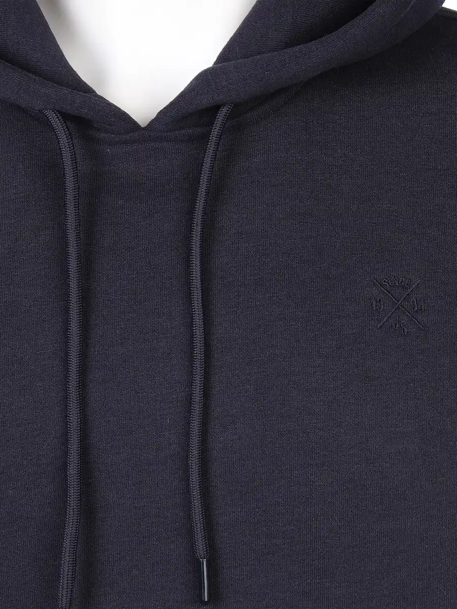 Bild 3 von Herren Kapuzensweatshirt unifarben Blau