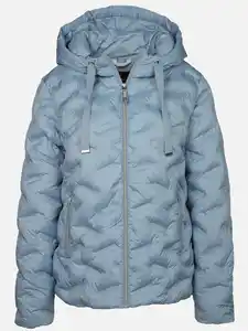 Damen Steppjacke mit Kapuze Blau
