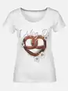 Bild 1 von Damen T-Shirt mit Trachtenmotiv Weiß