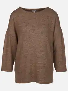 Damen Flauschshirt mit 3/4 langem Arm Grün