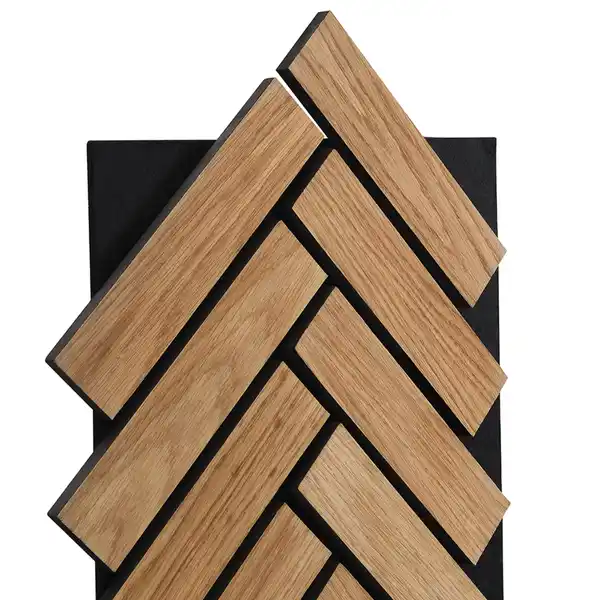 Bild 3 von Home Deluxe Akustikpaneel Fischgrätenoptik VEGA Oiled Oak 3er Set - 80 x 40 cm