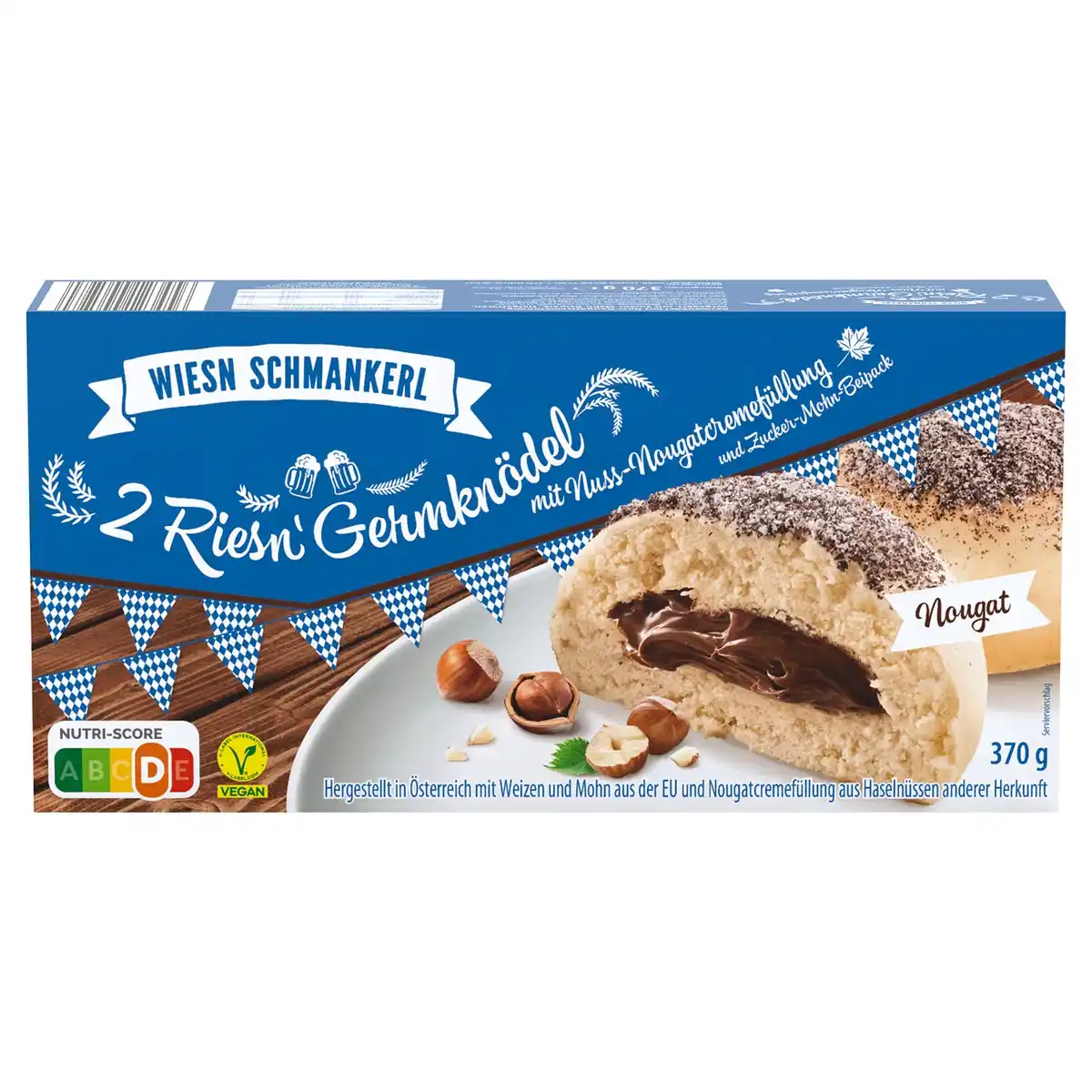 Bild 1 von WIESN SCHMANKERL Germknödel Wiesn, vegan Nougat