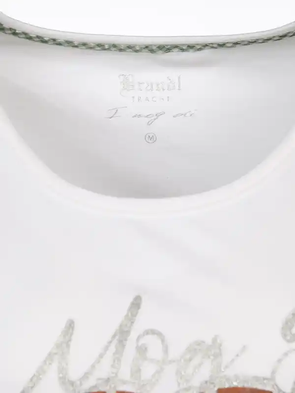 Bild 4 von Damen T-Shirt mit Trachtenmotiv Weiß