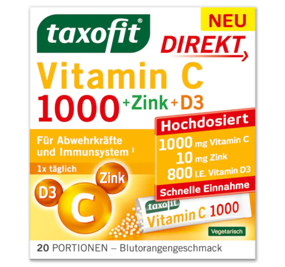Bild 1 von TAXOFIT Vitamin C 1000*