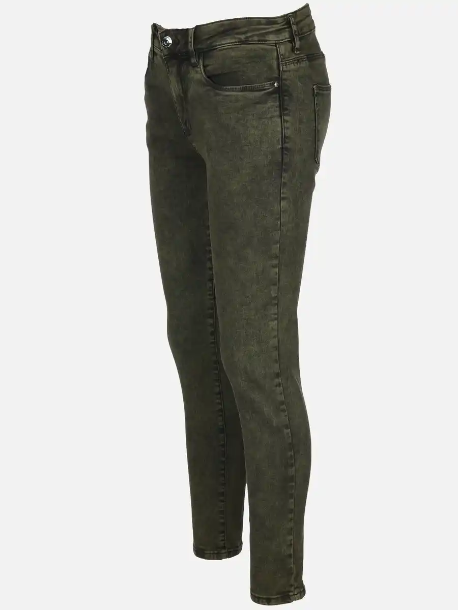 Bild 3 von Damen Jeans Florenz in Slim Fit Oliv