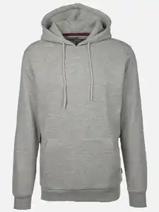 Herren Hoodie mit Kängurutasche Grau