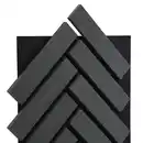 Bild 4 von Home Deluxe Akustikpaneel Fischgrätenoptik VEGA Black Oak 6er Set - 80 x 40 cm
