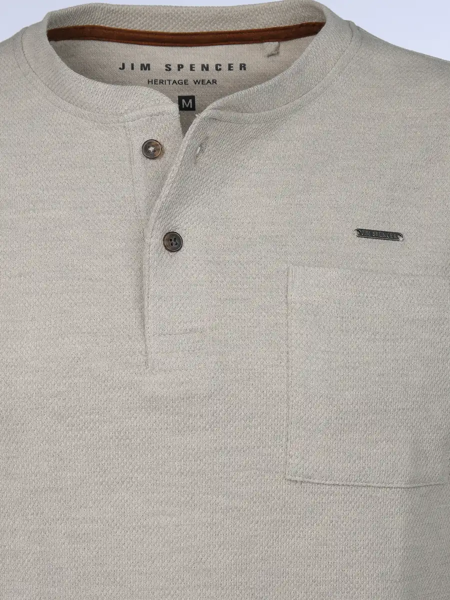 Bild 3 von Herren Henleyshirt in Waffeloptik Grau