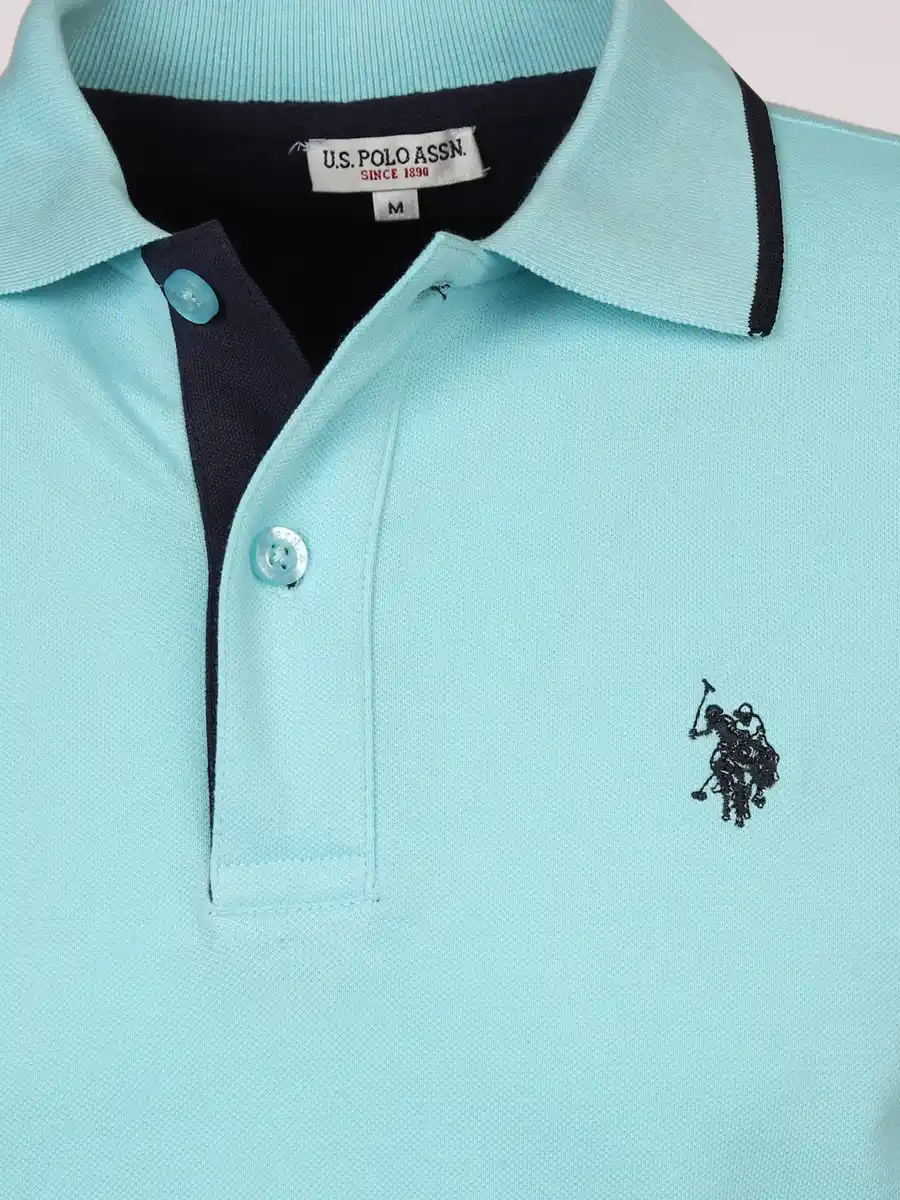 Bild 3 von Herren Poloshirt mit Stickerei Blau