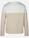 Bild 2 von Damen Sweatshirt mit Print und Glitzernieten Beige