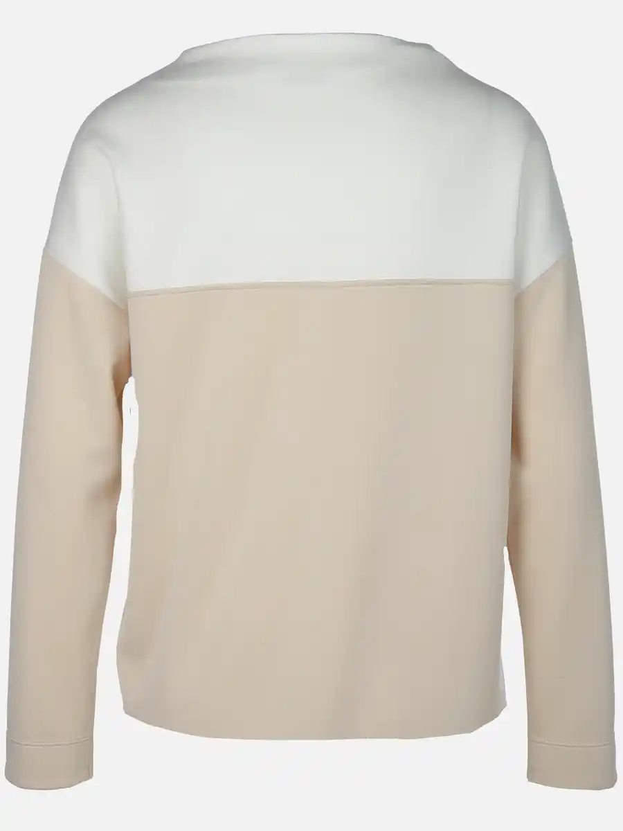 Bild 2 von Damen Sweatshirt mit Print und Glitzernieten Beige