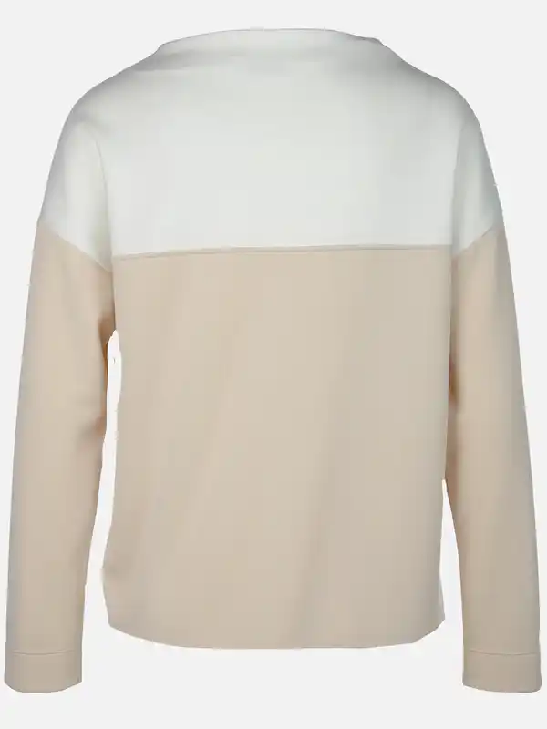 Bild 2 von Damen Sweatshirt mit Print und Glitzernieten Beige
