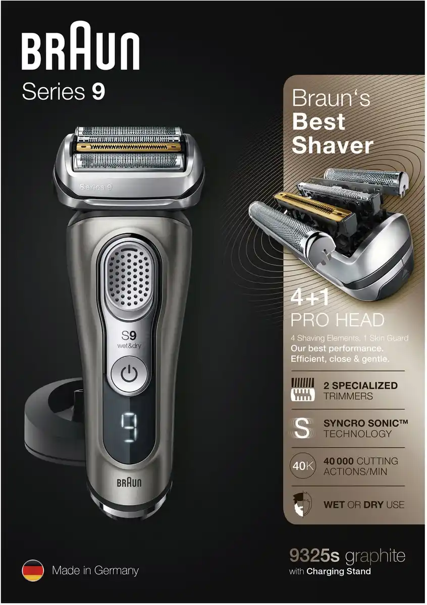 Bild 1 von BRAUN Rasierer Series 9 9325 solo Wet & Dry, 1 Stk