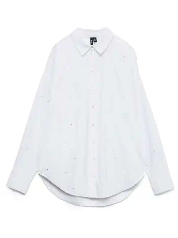 Bild 1 von Vero Moda VMFANNI RHINESTONE LS Hemdbluse Weiß