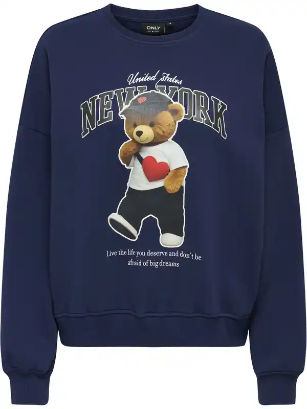 Bild 1 von Only ONLLINDA L/S BEAR O-NECK CS Sweatshirt Marine