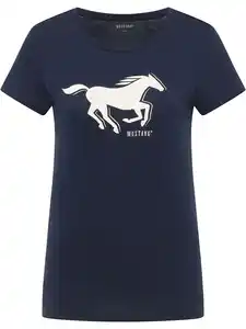 Damen T-Shirt Marine